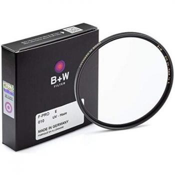 B + W 65-070167 F-PRO Mount 82 mm 010 Uncoated UV Haze Filter , Black
