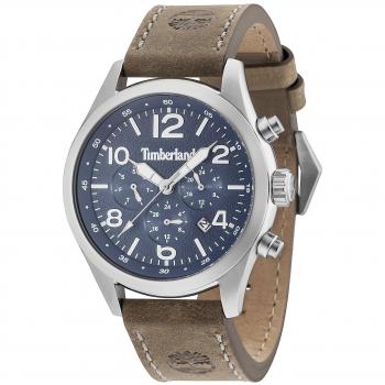 Timberland Ashmont Gents Watch 15249JS/03 - Navy Dial Brown Leather Strap