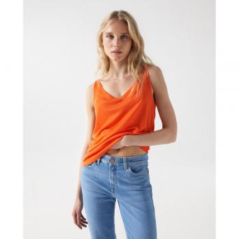 Salsa Jeans - Top de punto con tirantes anchos y escote de pico