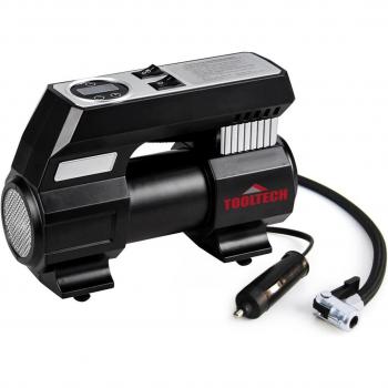 Compresor de Aire Silvano 2 en 1 con Inflador Digital y Linterna, Potencia de 120W, Programación de Presión, Con Toma de 12V