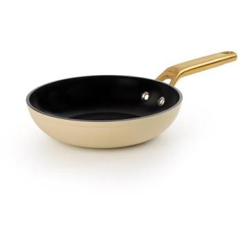 Sartén Antiadherente Cerámico Arcos Samoa Iconic 20 cm - Aluminio Forjado, Mango Acero Inoxidable, Apta para Todo Tipo de Cocinas, Color Beige, Libre de PFOA/PT