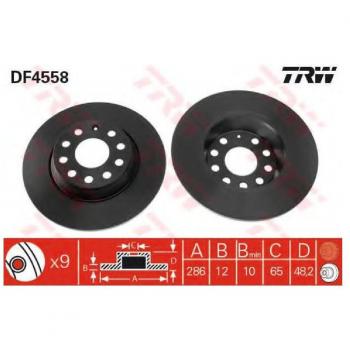 TRW Automotive AfterMarket DF4558 Brake Disc