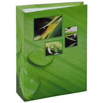Hama Álbum de Fotos Singo Verde 10x15 - Elegante y Duradero con Capacidad para 100 Hojas