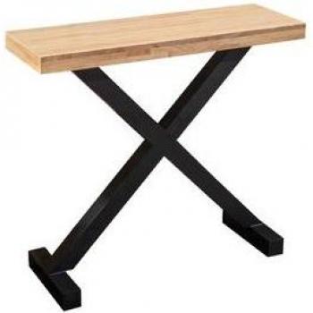 Mueble Recibidor X-Loft Diseño Nórdico Roble Nordish/Negro 90X80x30 Cm