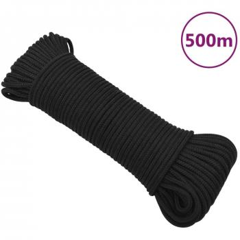 Cuerda de barco polipropileno negro intenso 3 mm 500 m