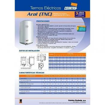 Cointra TNC-150 - Termo Eléctrico Vertical Tnc150 Con Capacidad De 150 Litros