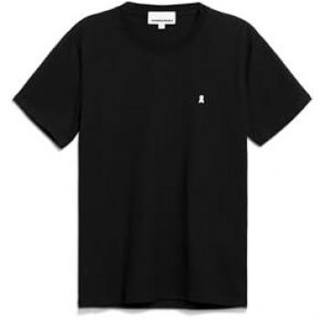 Armedangels Laaron Men's Black Crew Neck T-Shirt - Size L - 100% Organic Cotton