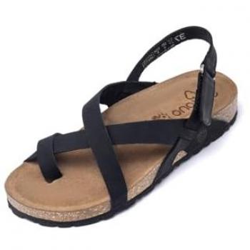 Sandalia Plana Yokono Jerba 718 Negra