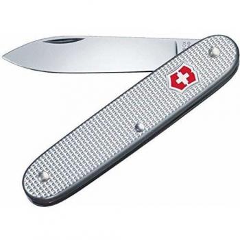 Victorinox Swiss Army Alox Classic Folding Knife, Silver/Ribbed, Model 0.8000.26