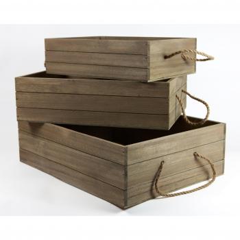 Cajas escaparate o almacenaje madera volante madera. Ideal para regalos,cesto navidad