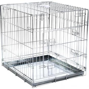 Jaula Double Door para perros con cojín