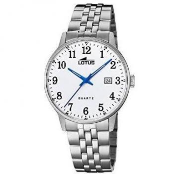 Lotus Reloj Analógico para Hombre de Cuarzo con Correa en Acero Inoxidable 18694/1