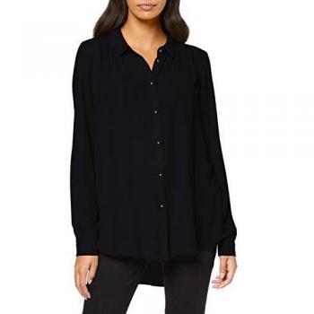 Vila Women's Long Sleeve Black Shirt, Size M