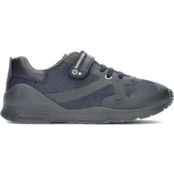 Zapato Deportivo Colegial Niño Marino Biomecanics 231011 - Zapatos de cordones de niño de piel con cierre de cordón y adherente