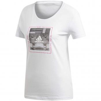 Adidas Mood (Manga Corta Camiseta, otoño/Invierno, Mujer, Color Blanco, tamaño Medium