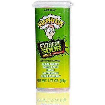 Warheads Mini Size Extreme Sour Hard Candy 1.75oz (49g