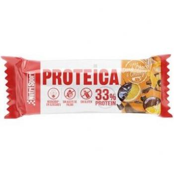 Nutrisport Barrita Proteica Chocolate Negro y Naranja Bio 44g