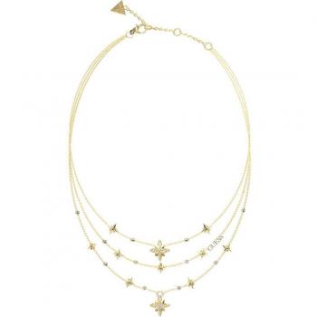 Collar Guess In The Sky - Elegante collar de acero dorado