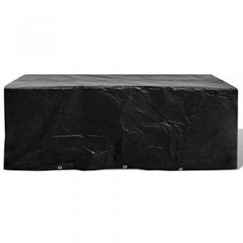 vidaXL Funda Protectora para Set de Muebles de Jardín de 8 Personas 10 Ojales 229x113 cm Cubierta Protección para Mobiliario Comedor de Exterior