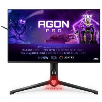 AOC AGON Pro AG274QG 27 IPS LED QHD (2560 x 1440) 240Hz G-Sync Ultimate Negro