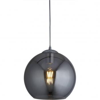 Lámpara colgante Balls de acero y cristal con 1 bombilla, diámetro de 41,8 cm