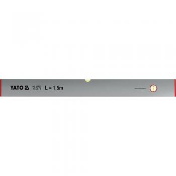 Nivel de burbuja Yato YT-3072, tipo de producto: nivel de burbuja, características: longitud de 60 cm, material de aluminio, tres burbujas (horizontal y dos verticales), imanes en