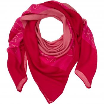 Calvin Klein Logo Square Scarf, Pañuelo para Mujer, Rojo