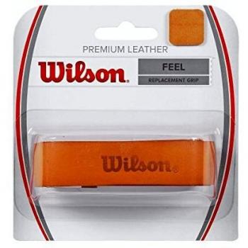 Wilson Premium Leather Tennis Grip - Brown, 1 Pack