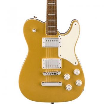 Squier Limited Edition Paranormal Troublemaker Telecaster Deluxe Electric Guitar in Aztec Gold