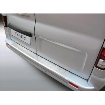 Protector del Parachoques Trasero ABS Compatible con Opel Vivaro/Renault Trafic 2014-2017 Negro 'Ribbed'