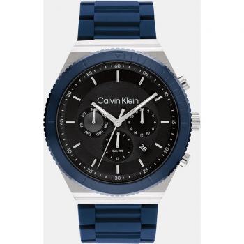 Reloj de hombre Calvin Klein Fearless 25200307 multifunción de silicona azul