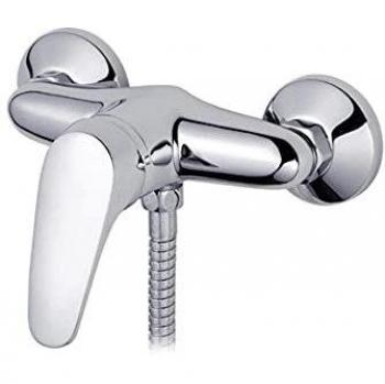 Grifo Monomando Cromado para Ducha Serie Ficus-04 Plus