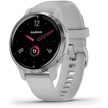 Garmin Venu 2S - Reloj inteligente con GPS, música y deportes, Gris Plata