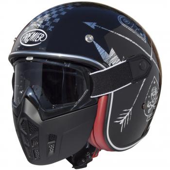 Premier apjetmskfibnsc000l Casco Moto, L