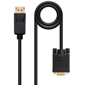 Nanocable 10.15.4402 - Cable Conversor Displayport A VGA, Displayport/M - VGA/M, Negro, 2.0 M