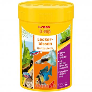 Sera O-Nip Nature Snacks para Peces - 60g, Alimento Natural y Saludable