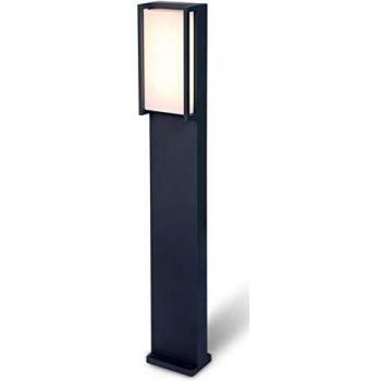 Luz LED Qubo de Jardín, 18W, 1100lm, 3000K, IP54, Color Antracita