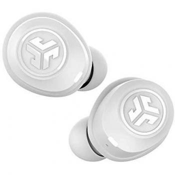 JLab JBuds Air Auriculares Inalambricos Bluetooth, True Wireless Auriculares y Funda de Carga USB con Resistencia al Sudor IP55 y Sonido EQ3 Personalizado (Blanco)