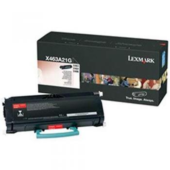 Lexmark X463A21G Black Toner Cartridge (Yield 3,500 Pages)