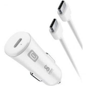 Cargador Rápido para Coche 25W USB-C Universal Blanco - Cellularline