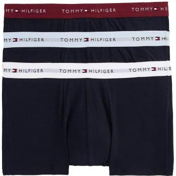 Tommy Hilfiger Men's 3-Pack Signature Stretch Cotton Boxer Trunks - Navy/Red/Blue/White - Size: L