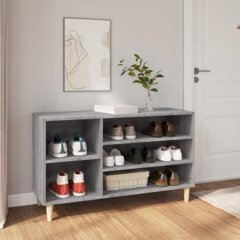 Zapatero gris Sonoma 102x36x60 cm madera multicapa