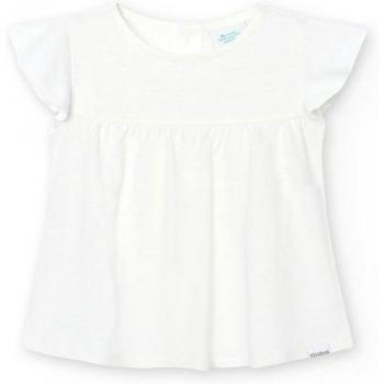 Camiseta de bebé niña 100% algodón de manga corta con cierre trasero