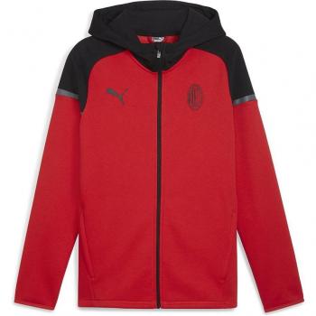 Puma AC Milan Casuals Hooded Jacket - Red, 2023/24, Male, Zipper