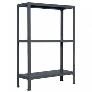 Estantería Metálica SimonRack de Almacenaje de Acero, 900x800x300 mm, 3 Baldas, Soporta 150 kg de Punto Flexión por balda, Estilo Industrial, Antracita