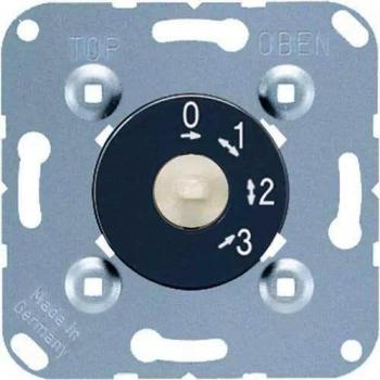 Jung 1101-4 Three-Stage Rotary Switch with Zero Position 16A 250V