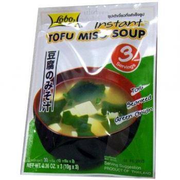 Sopa instantánea de miso con tofu - 3 raciones - Lobo