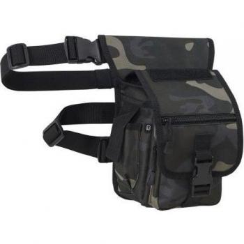 Riñonera táctico Brandit Side Kick - Camuflaje oscuro, bolsa pistolera con múltiples compartimentos, ajuste regulable, material resistente al agua, diseño compacto y ligero