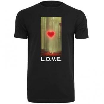 Mister Tee Wood Love Black T-Shirt for Men, XXXX-Large