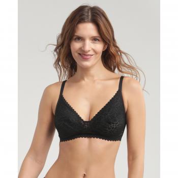Sujetador sin aro de encaje floral Daily Dentelle Dim Paris